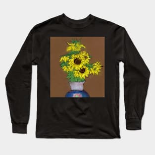 Sunflowers in a Vase Long Sleeve T-Shirt